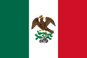 Bandera de México Agustin de Iturbide