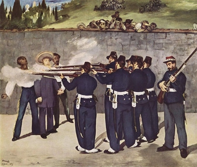 Maximilian Killed by Firing Squad by Edouard Manet 