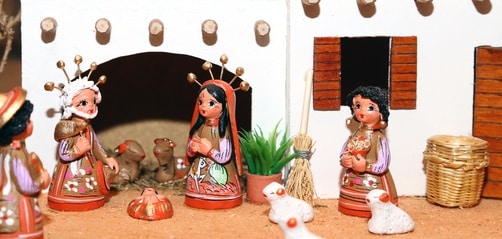 Miniature Ceramic Nativity